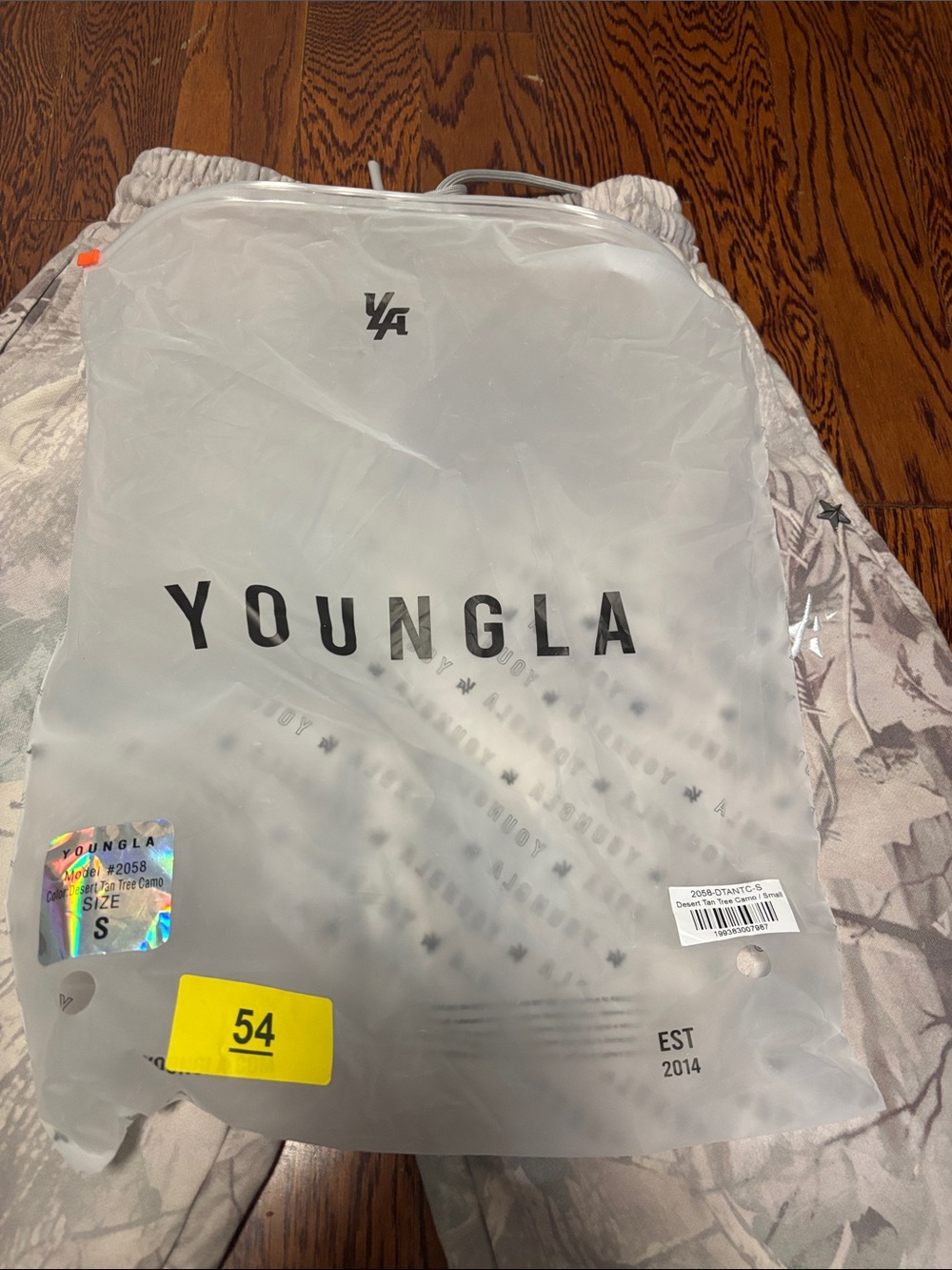 YoungLA Desert Tree Tan Camo Sweatpants Size: Small New - Picture 9 of 9